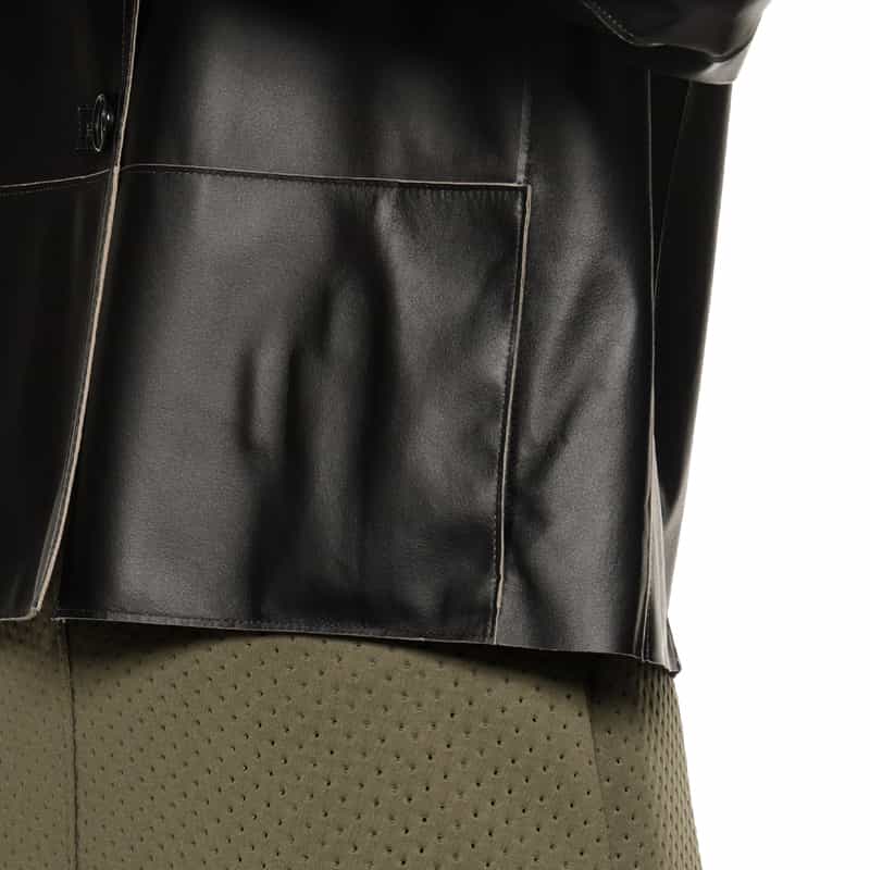 BARNEYS NEW YORK リバーシブル レザージャケット BLACK