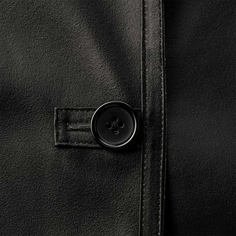 BARNEYS NEW YORK リバーシブル レザージャケット BLACK