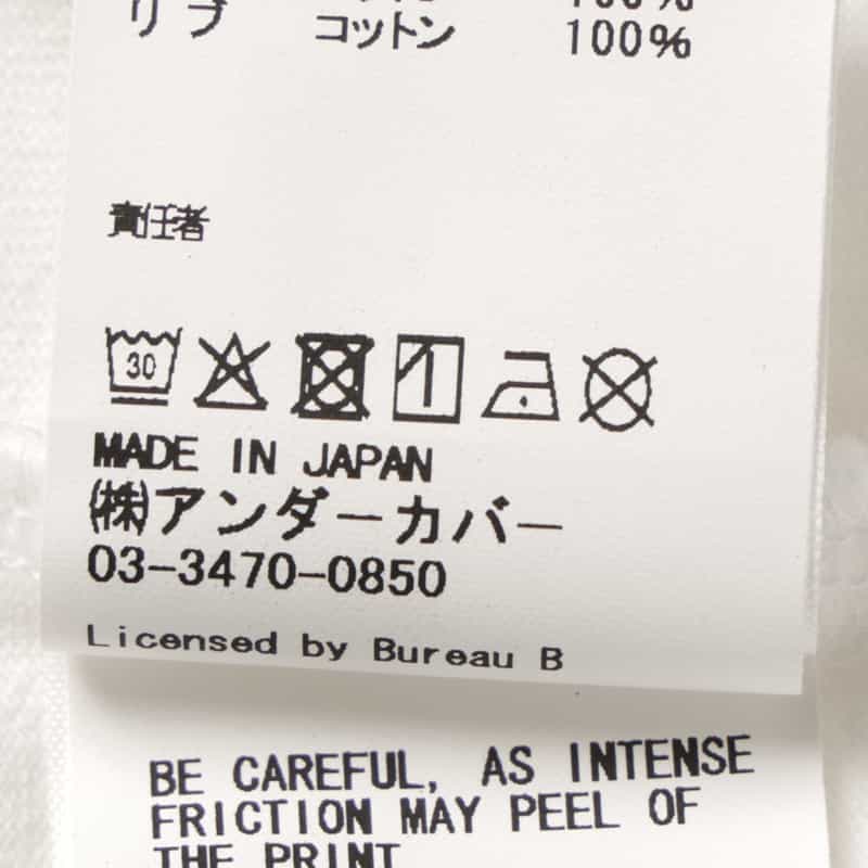 UNDERCOVER UNDERCOVER＜アンダーカバー＞プリントTシャツ WHITE