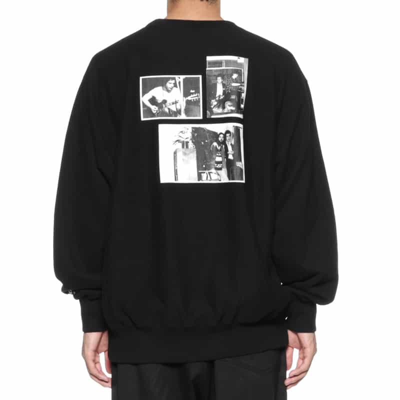 UNDERCOVER UNDERCOVER＜アンダーカバー＞プリント入りスウェットプルオーバー BLACK