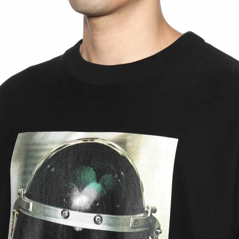 UNDERCOVER UNDERCOVER＜アンダーカバー＞プリント入りスウェットプルオーバー BLACK