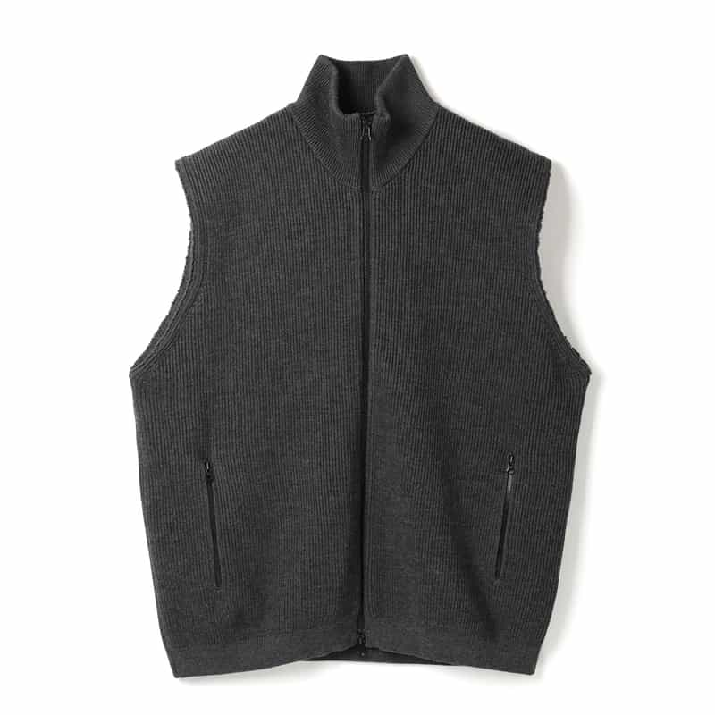 PIPPIOLINO PIPPIOLINO＜ピッピオリーノ＞ ドライバーズニットベスト DARK GRAY