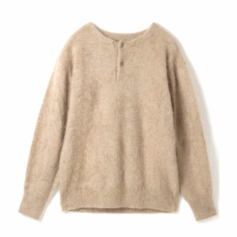 PIPPIOLINO PIPPIOLINO＜ピッピオリーノ＞ バーニーズ　ニューヨーク限定 ヘンリーネックニットプルオーバー BEIGE