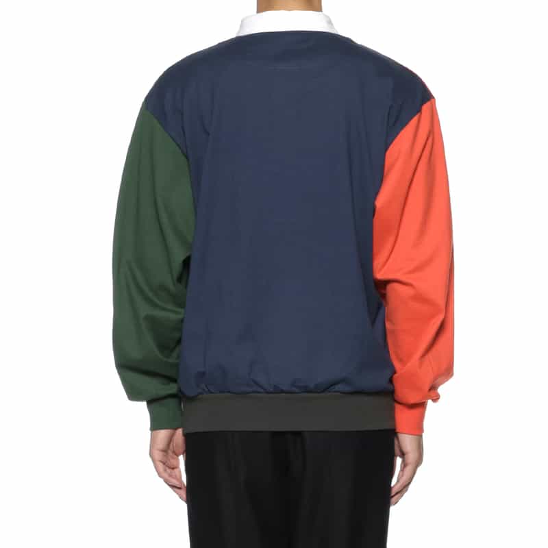 LQQK STUDIO LQQK STUDIO＜ルックスタジオ＞ スウェットポロシャツ MULTI COLOR