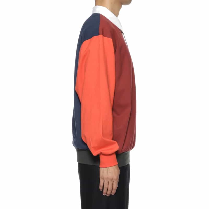 LQQK STUDIO LQQK STUDIO＜ルックスタジオ＞ スウェットポロシャツ MULTI COLOR