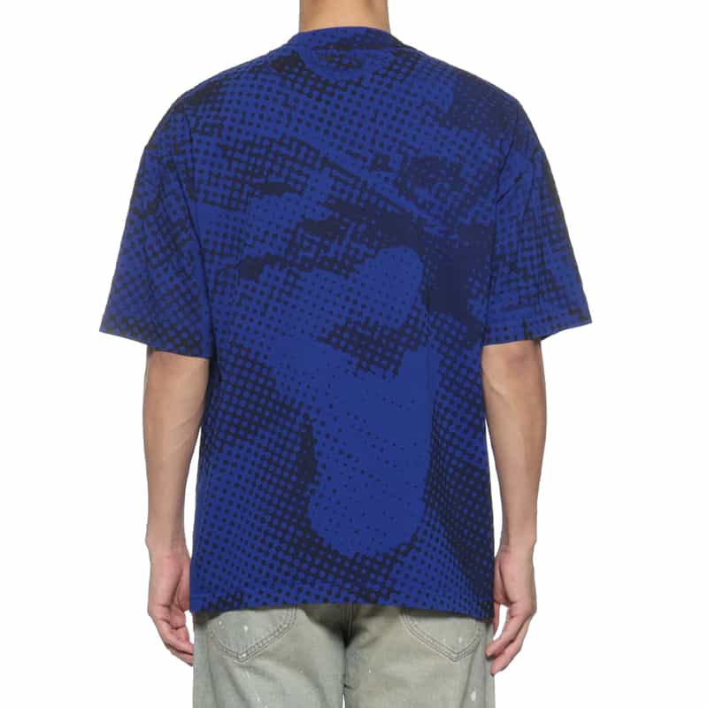 LQQK STUDIO LQQK STIDIO＜ルック スタジオ＞ プリントTシャツ BLUE