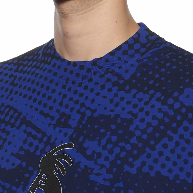 LQQK STUDIO LQQK STIDIO＜ルック スタジオ＞ プリントTシャツ BLUE