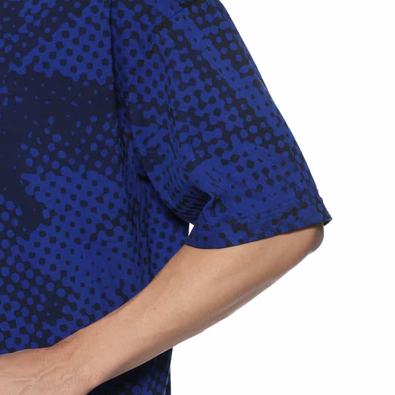 LQQK STUDIO LQQK STIDIO＜ルック スタジオ＞ プリントTシャツ BLUE