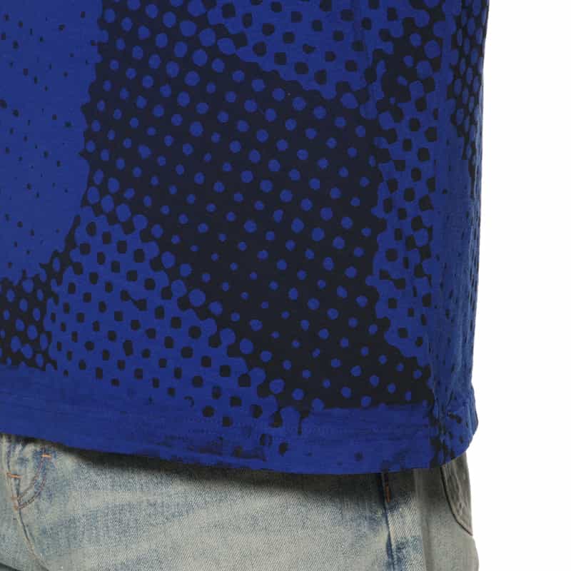 LQQK STUDIO LQQK STIDIO＜ルック スタジオ＞ プリントTシャツ BLUE