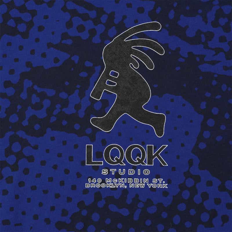 LQQK STUDIO LQQK STIDIO＜ルック スタジオ＞ プリントTシャツ BLUE