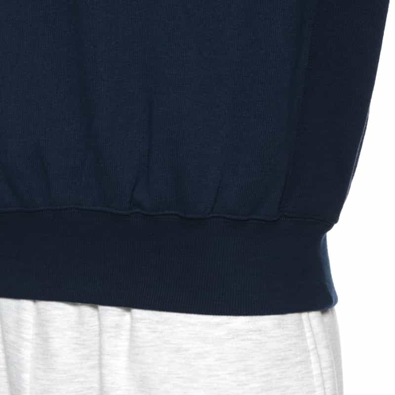 LQQK STUDIO LQQK STUDIO＜ルックスタジオ＞ ロゴ入りスウェットプルオーバー NAVY