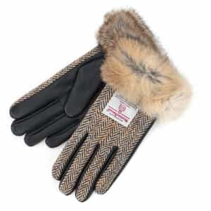 ラビットファー付グローブ