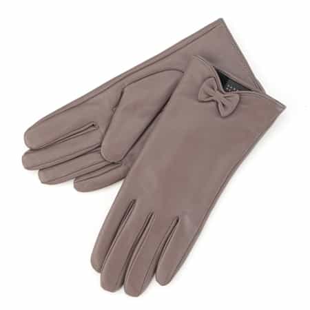 リボン付レザーグローブ