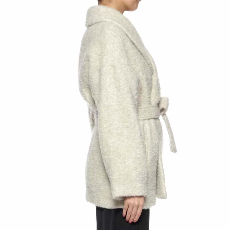 BARNEYS NEW YORK ショールカラーコート WHITE