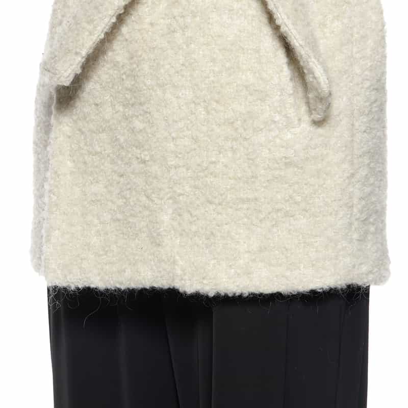 BARNEYS NEW YORK ショールカラーコート WHITE