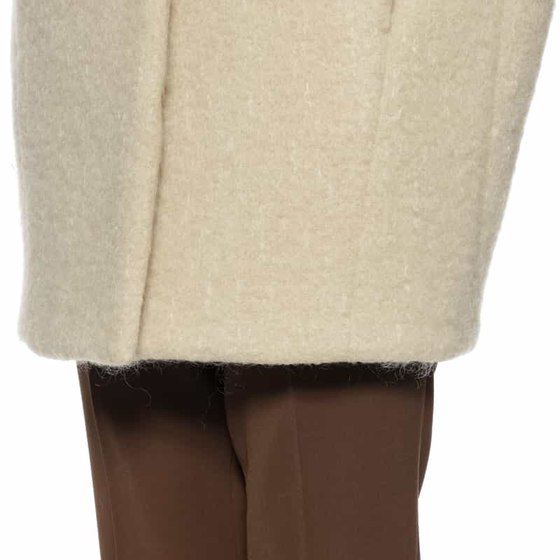 BARNEYS NEW YORK シャギー素材コクーンコート BEIGE