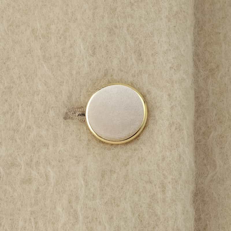 BARNEYS NEW YORK シャギー素材コクーンコート BEIGE