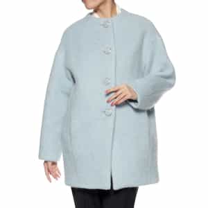 シャギー素材コクーンコート