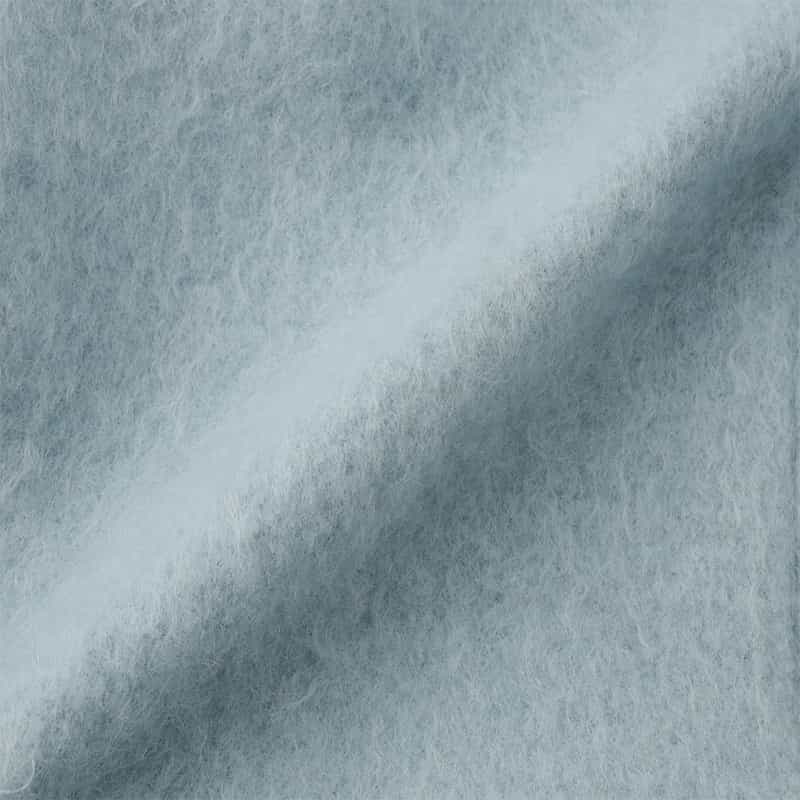 BARNEYS NEW YORK シャギー素材コクーンコート LIGHT BLUE