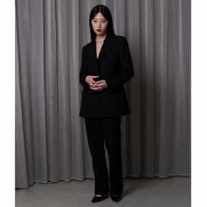 セットアップ カルゼ素材パンツ