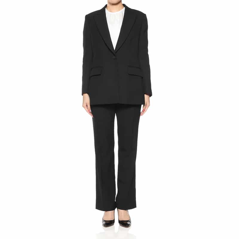 BARNEYS NEW YORK セットアップ カルゼ素材パンツ BLACK