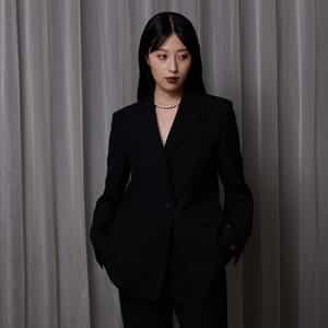 セットアップ カルゼ素材テーラードジャケット