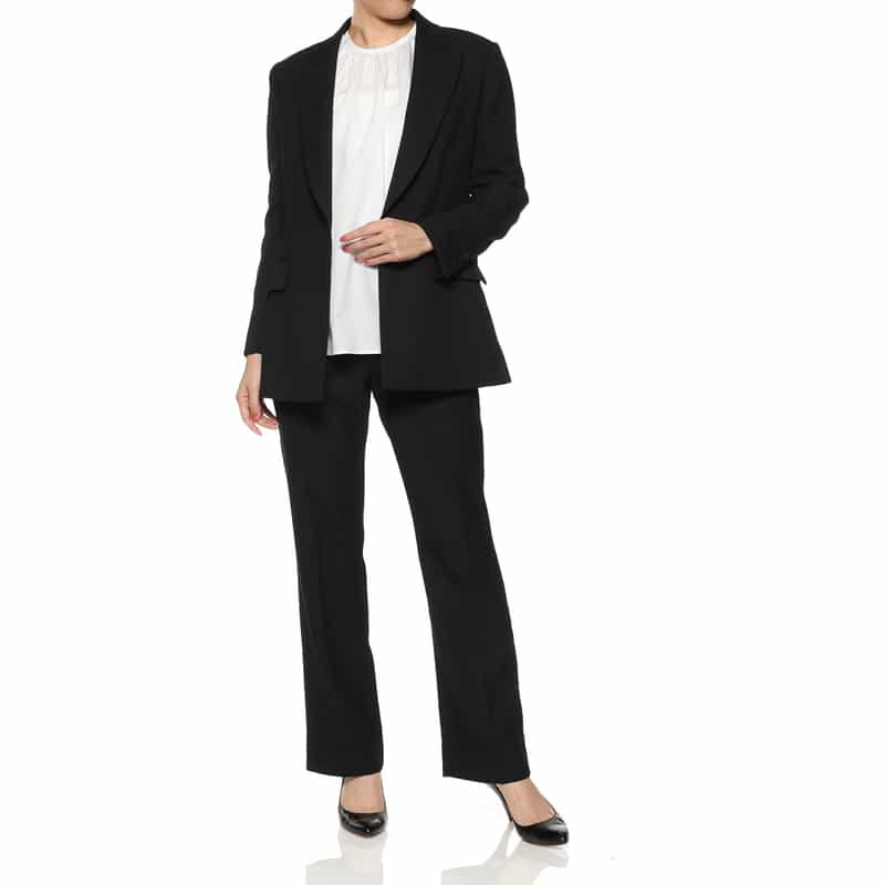 BARNEYS NEW YORK セットアップ カルゼ素材テーラードジャケット BLACK