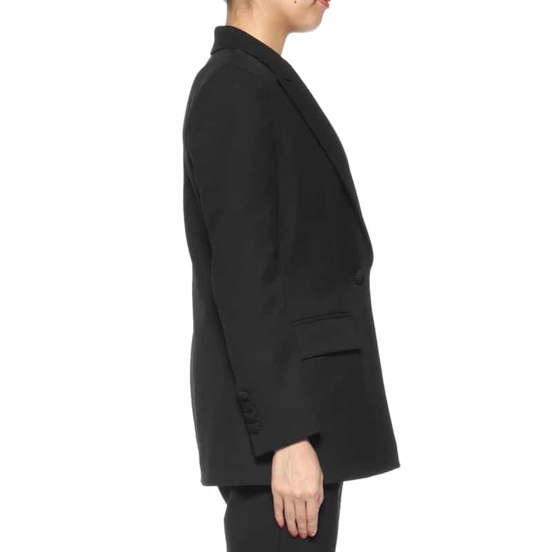 BARNEYS NEW YORK セットアップ カルゼ素材テーラードジャケット BLACK