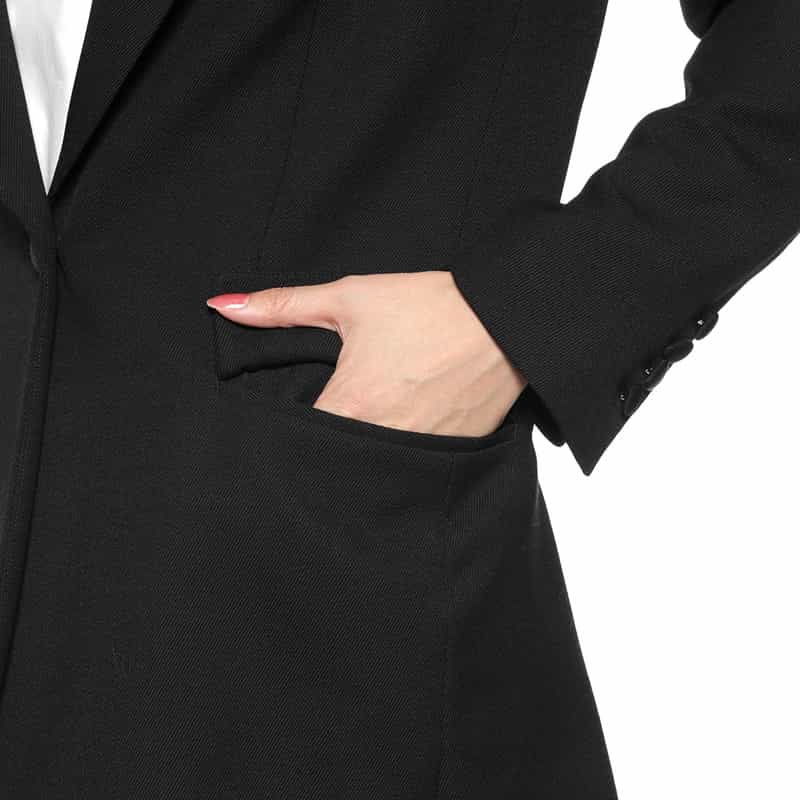 BARNEYS NEW YORK セットアップ カルゼ素材テーラードジャケット BLACK