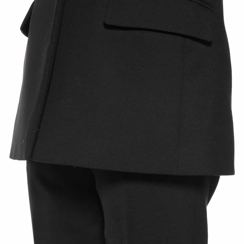 BARNEYS NEW YORK セットアップ カルゼ素材テーラードジャケット BLACK