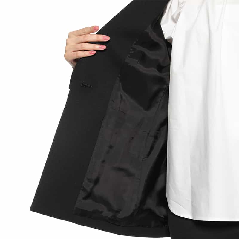 BARNEYS NEW YORK セットアップ カルゼ素材テーラードジャケット BLACK