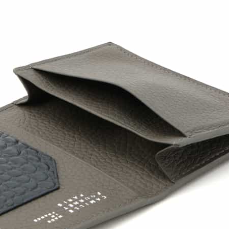 カミーユフォルネ CAMILLE FOURNET ケース グレー CAMILLE FOURNET ＜カミーユ フォルネ＞コンビネーションレザー