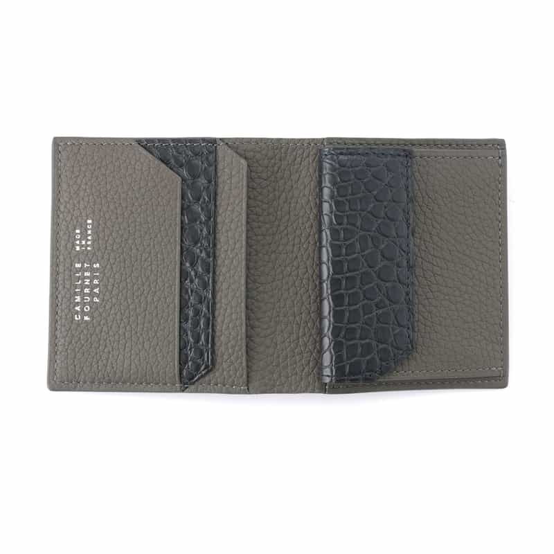 CAMILLE FOURNET CAMILLE FOURNET＜カミーユ フォルネ＞ コンパクトウォレット GRAY