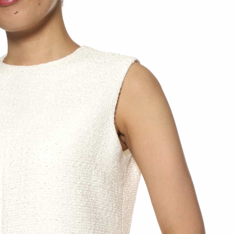 BARNEYS NEW YORK セットアップ ツイード素材ロングドレス WHITE