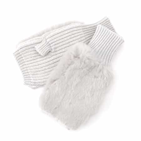 ALPO ＜アルポ＞レッキスファー付きフィンガーレスニットグローブ