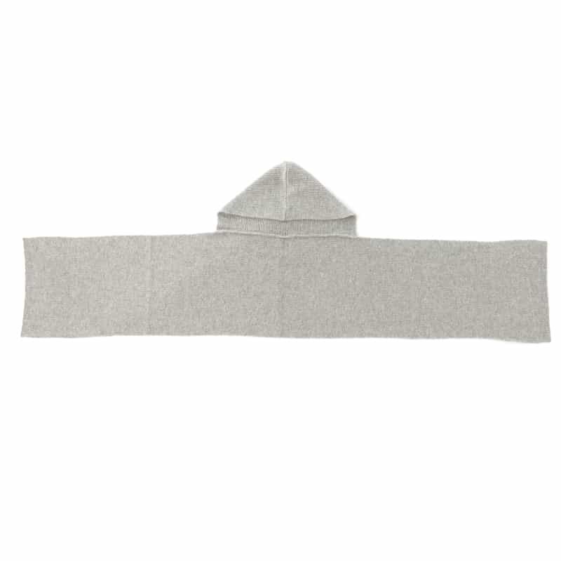 ALPO ALPO ＜アルポ＞フード付きリブニットスカーフ LIGHT GRAY