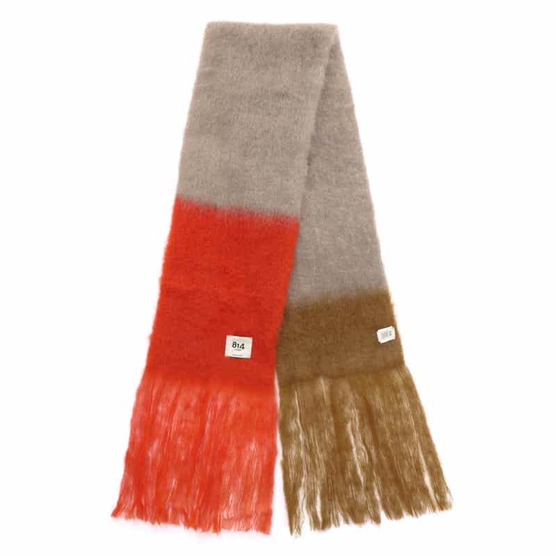 MANTAS EZCARAY MANTAS EZCARAY ＜マンタス エスカレイ＞フリンジスカーフ ORANGE