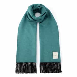 PIACENZA ＜ピアチェンツァ＞ シルクカシミヤ素材バイカラー フリンジスカーフ