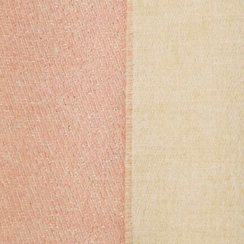 PIACENZA PIACENZA ＜ピアチェンツァ＞ バイカラー フリンジスカーフ LIGHT PINK