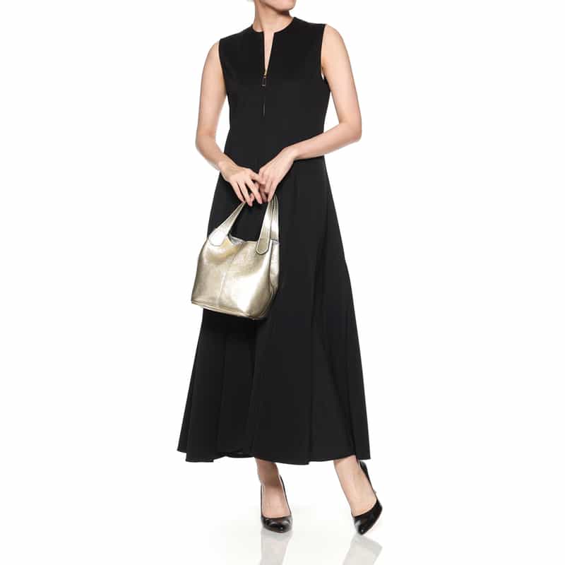 RIPANI RIPANI<リパーニ> メタリックハンドバッグ “ANNA“ GOLD