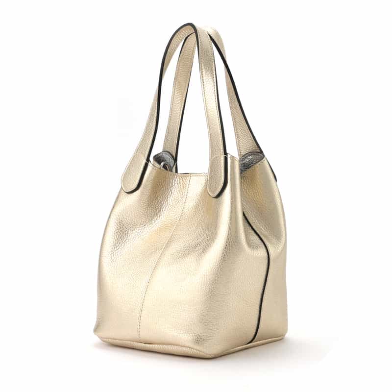 RIPANI RIPANI<リパーニ> メタリックハンドバッグ “ANNA“ GOLD