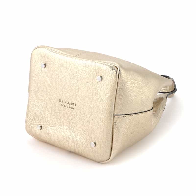 RIPANI RIPANI<リパーニ> メタリックハンドバッグ “ANNA“ GOLD