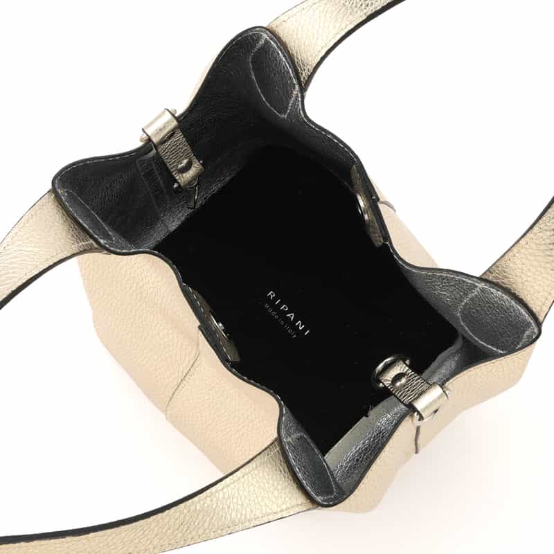 RIPANI RIPANI<リパーニ> メタリックハンドバッグ “ANNA“ GOLD