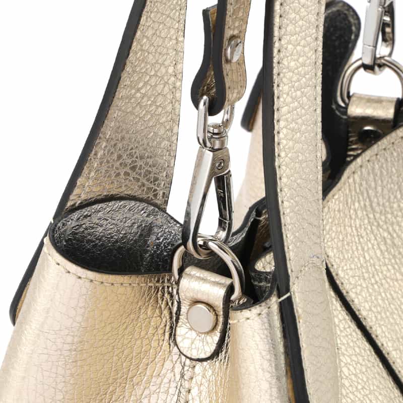 RIPANI RIPANI<リパーニ> メタリックハンドバッグ “ANNA“ GOLD