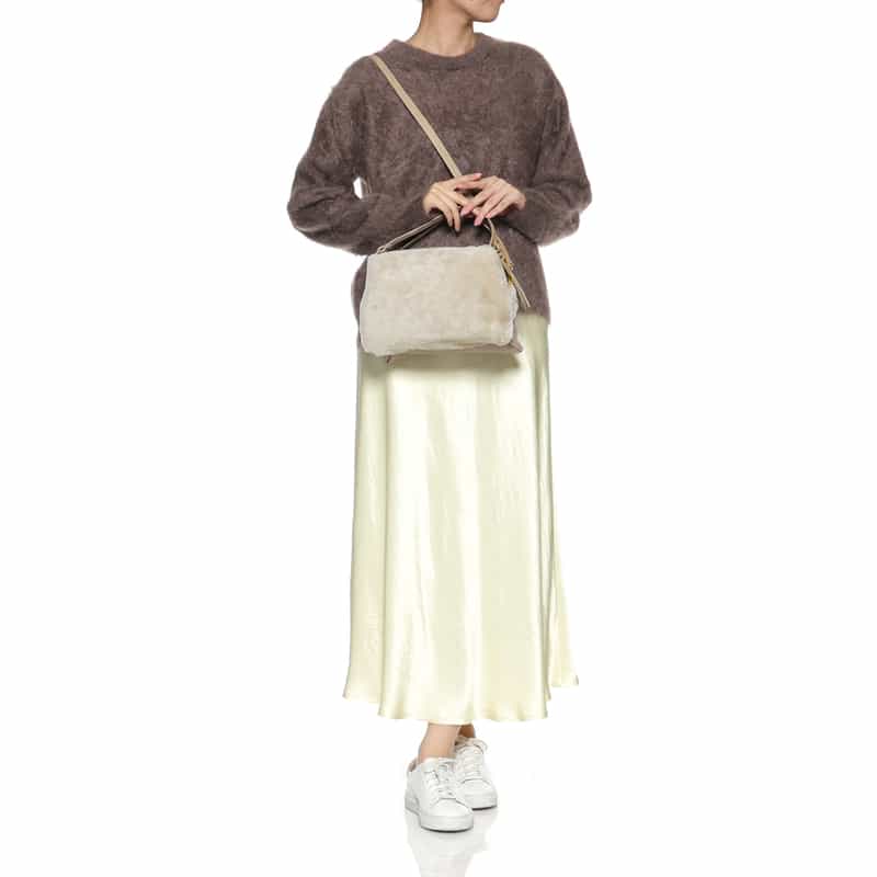 RIPANI RIPANI<リパーニ>ショルダーバッグ “RONDINE“ GRAY BEIGE