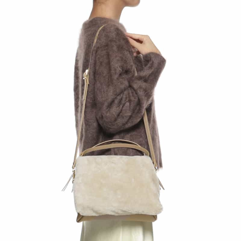 RIPANI RIPANI<リパーニ>ショルダーバッグ “RONDINE“ GRAY BEIGE