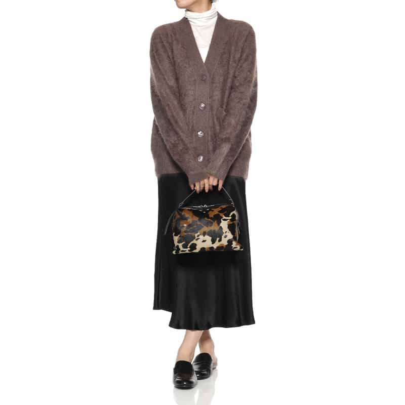 RIPANI RIPANI<リパーニ> アニマル柄ショルダーバッグ “RONDINE“ BROWN