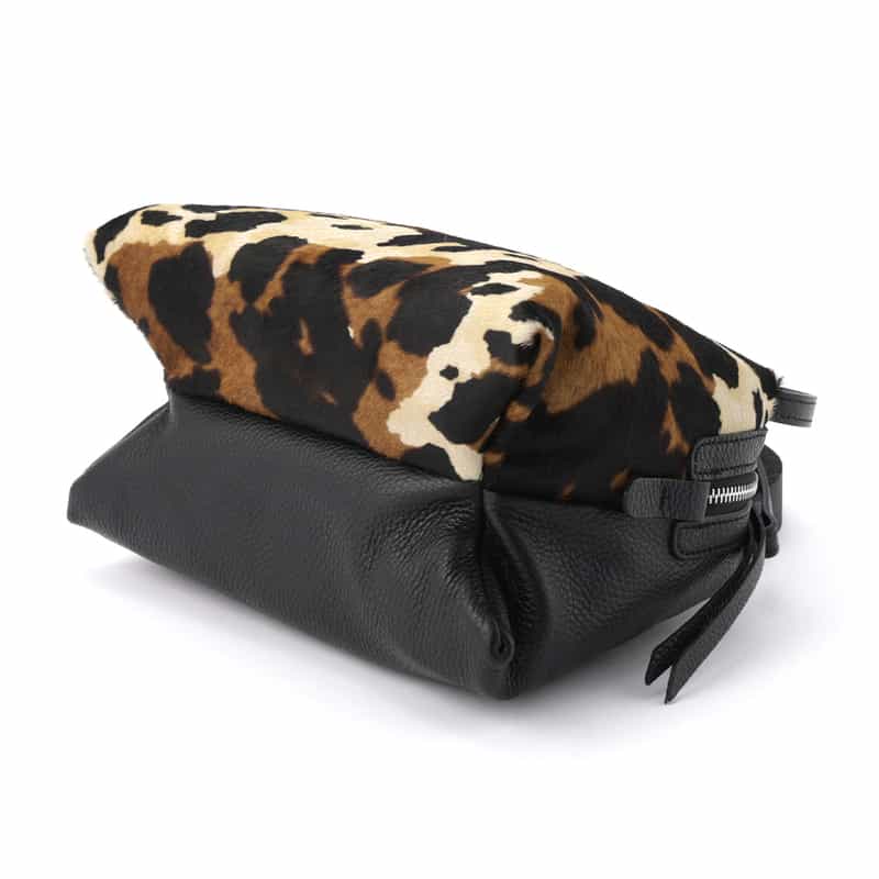 RIPANI RIPANI<リパーニ> アニマル柄ショルダーバッグ “RONDINE“ BROWN