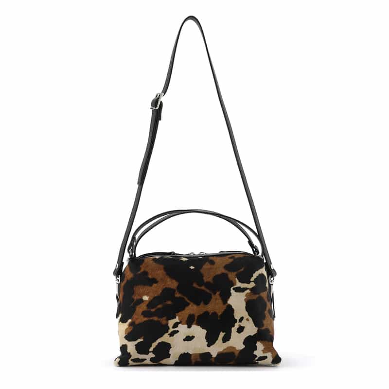 RIPANI RIPANI<リパーニ> アニマル柄ショルダーバッグ “RONDINE“ BROWN