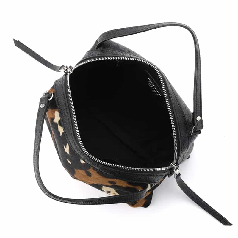 RIPANI RIPANI<リパーニ> アニマル柄ショルダーバッグ “RONDINE“ BROWN